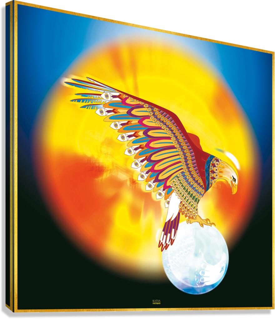 GOLDEN EAGLE DARK Canvas Print