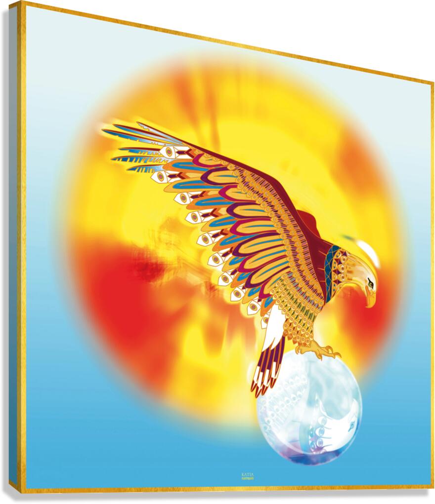 GOLDEN EAGLE LIGHT Canvas Print