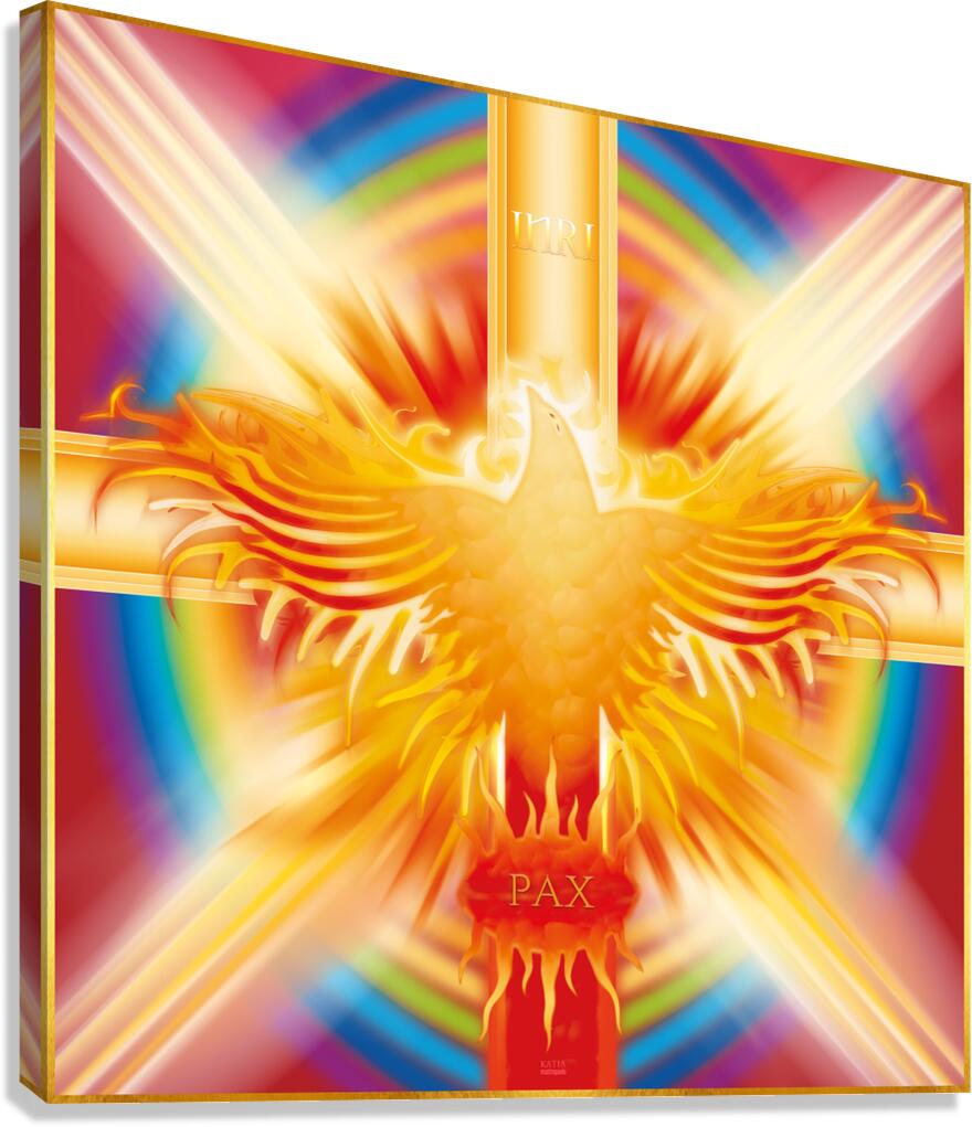 FIRE EAGLE Canvas Print