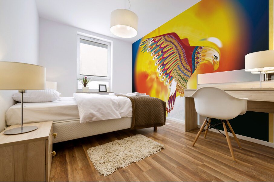 GOLDEN EAGLE DARK Mural print