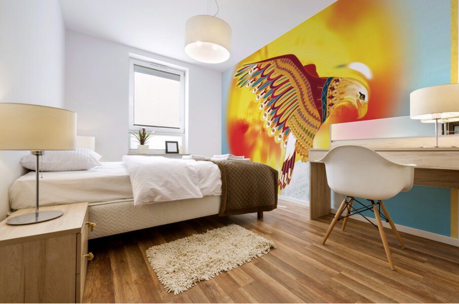 GOLDEN EAGLE LIGHT Mural print