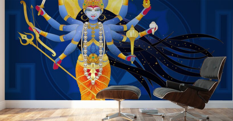 MAHA KALI BLU Wall Murals